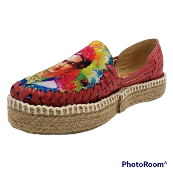 Mexican espadrille frída calo lehater mixed color size 6 - Picture 2 of 6